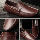 Fashion Casual Leather Non-slip Men's Loafers