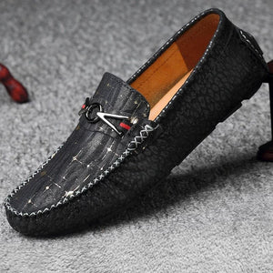 Fashion Slip on Leather Men's Driving Shoes Loafers