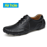 Hot Sale Large Size  Super Soft Leather Driving Shoes