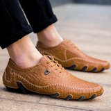 Luxury Alligator Style Men's Genuine Leather Shoes