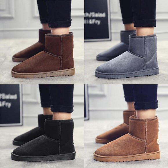 High Quality Flock Leather Waterproof Lovers Snow Boot