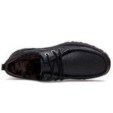 Autumn Winter Genuine Leather Big Size Men Casual Shoes