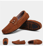 Plus Size Men's Plush Warm Winter Casual Slip On Shoes