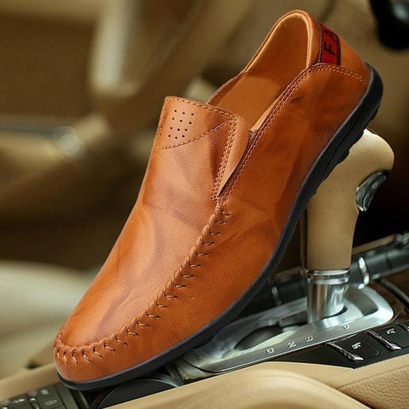 Fashion Genuine Leather Male Shoes Plus size to 13