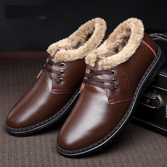 High Quality Men's Casual Fur Warm Shoes