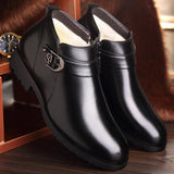 Top Quality Men Winter Warm Plush Ankle Snow Boots