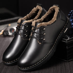 Winter Men Genuine Leather Casual Shoes