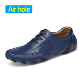 Hot Sale Large Size  Super Soft Leather Driving Shoes