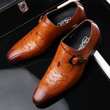 Fashion Genuine Leather Slip On Men's Dress Shoes