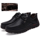 Autumn Winter Genuine Leather Big Size Men Casual Shoes