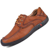 Men's anti-skid wear-resistant leather shoes