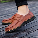 Male Soft Elastic Band Decorative Casual Loafer Oxford Shoes