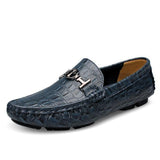 Alligator Soft Leather Loafers Men Shoes