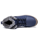 Casual Round Toe Snow Boots With Warm Fur