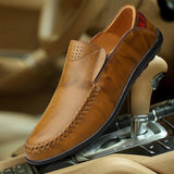 Fashion Genuine Leather Male Shoes Plus size to 13