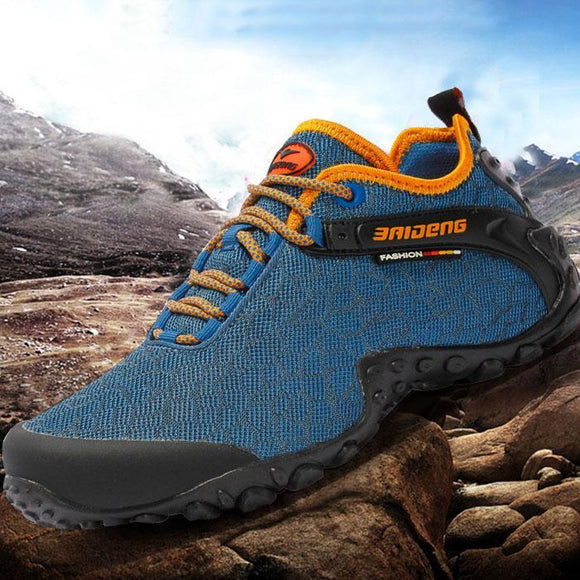 Men Breathable Mesh  Anti-Slip Mountain Climbing Sneakers