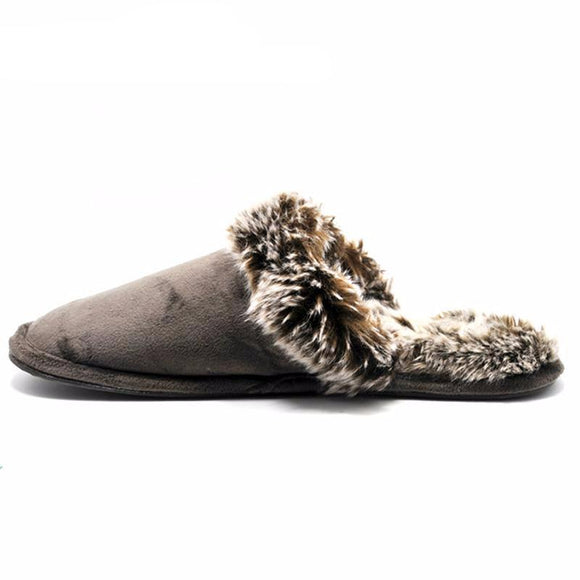 Plus Size Winter Plush Fur Lover Skid House Slippers