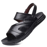 Summer Men's Shoes Leather Beach Outdoor Sandals