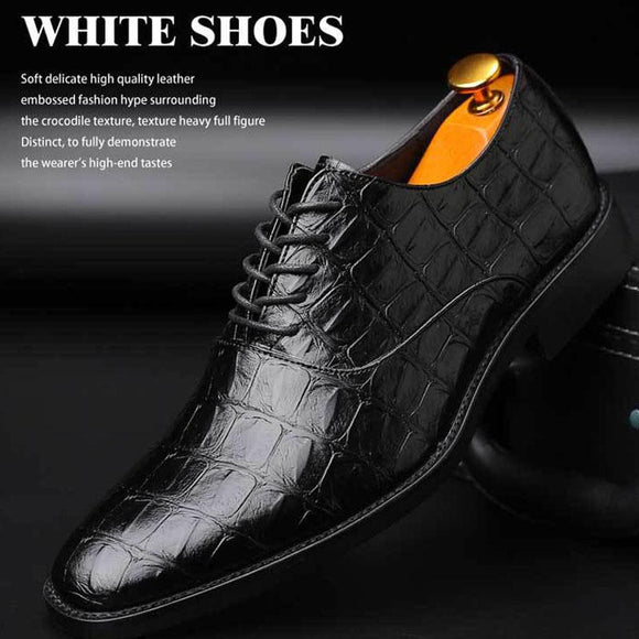 Fashion PU Leather Business Oxford Men's Dress Shoes