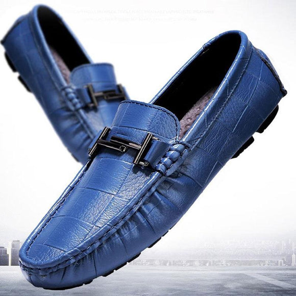 Luxury Genuine Leather Boat Moccasin Men's Loafers