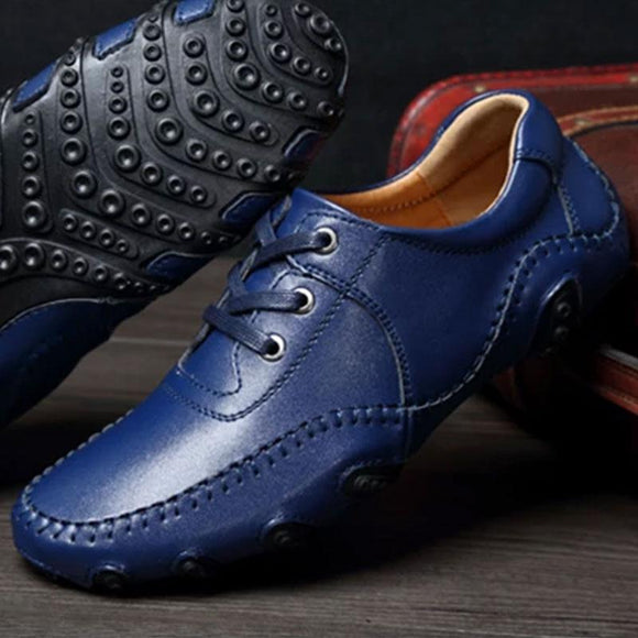 Hot Sale Large Size  Super Soft Leather Driving Shoes