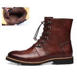 Fashion Bullock Shoes Handmade Warm Genuine Leather Winter Boots