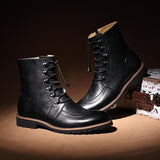Fashion Bullock Shoes Handmade Warm Genuine Leather Winter Boots