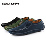 Faux Suede Classics Loafers Men Casual Driving Shoes