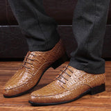 Men's Genuine Leather Brogues Oxfords Formal Dress Shoes