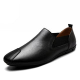 Full Grain Leather Slip on Loafer Men's Shoes