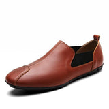 Full Grain Leather Slip on Loafer Men's Shoes