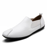 Full Grain Leather Slip on Loafer Men's Shoes