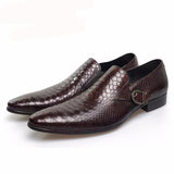 Fashion Italian Genuine Leather Wedding Oxfords Shoes