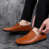 Genuine Leather Breathable Casual Italian Loafers