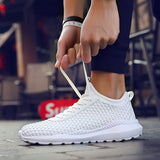 Men's Fashion walking Jogging woven Running Sneaker Shoes