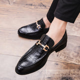 Men's Genuine Leather Brogue Dress Shoes