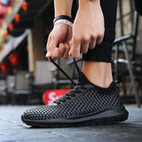 Men's Fashion walking Jogging woven Running Sneaker Shoes