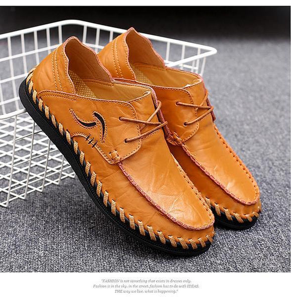 Big Size Luxury Handmade Leather Moccasins Casual Men Shoes