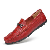 Fashion Genuine Leather Slip-on Men's Loafers Driving Shoes