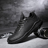 Men's Fashion walking Jogging woven Running Sneaker Shoes