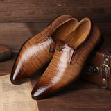 Men's Retro Formal Business Leather Footwear Dress Shoes