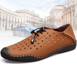 Leisure Style Male Summer Shoes Soft Leather shoe For Men