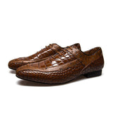 Fashion Italian  Leather Luxury  Oxford Mens Shoes
