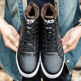 Fur Lace Up Warm Snow Boots For Men