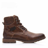 Men Shoes Motorcycle Men Boots High-Cut Lace-up Warm Men Casual Shoes