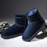 High Quality Flock Leather Waterproof Lovers Snow Boot