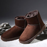 High Quality Flock Leather Waterproof Lovers Snow Boot