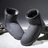 High Quality Flock Leather Waterproof Lovers Snow Boot