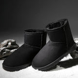 High Quality Flock Leather Waterproof Lovers Snow Boot