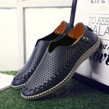 Leisure Breathable Handmade Holes Driving Shoes